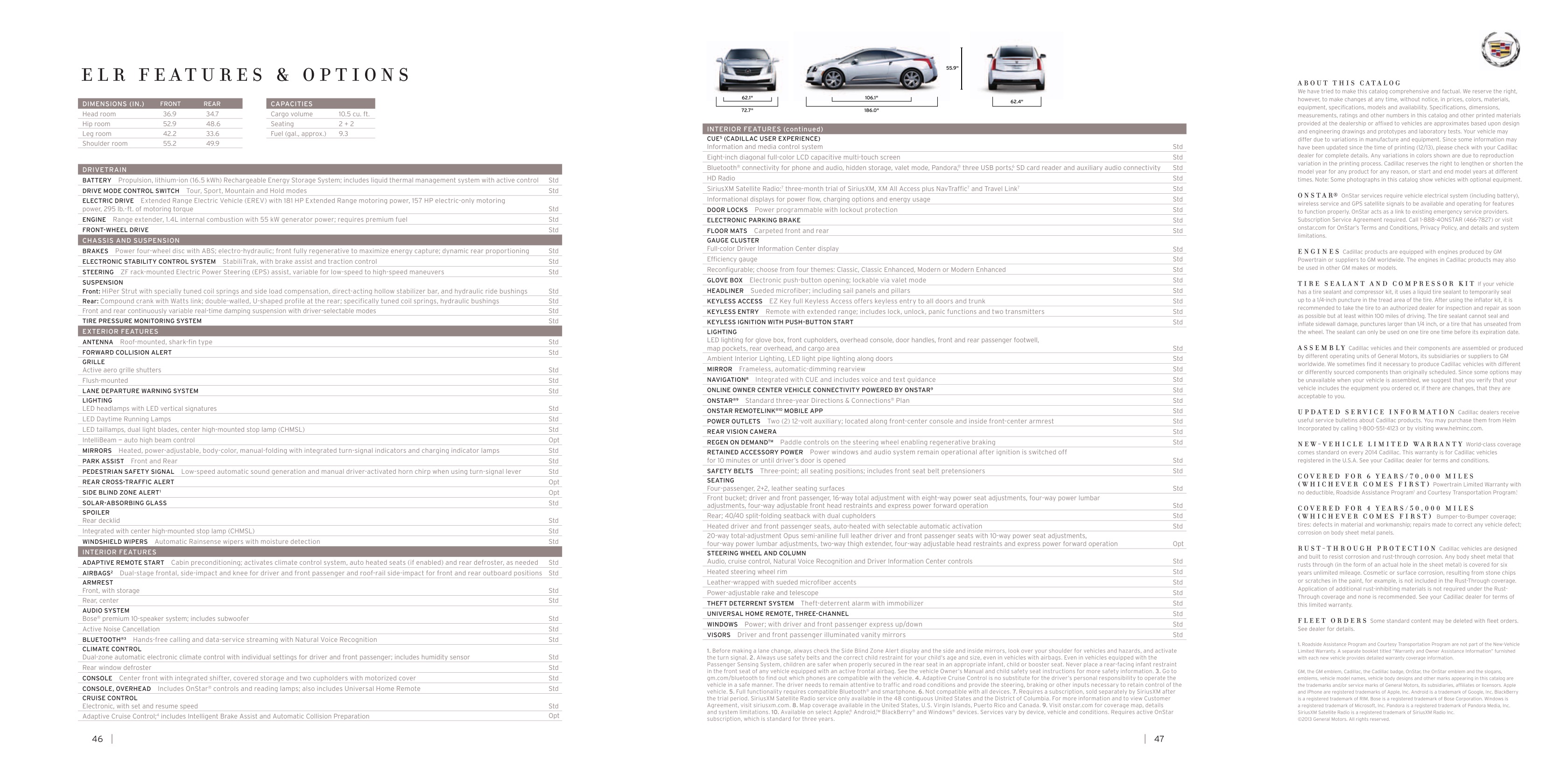 2014 Cadillac ELR Brochure Page 16